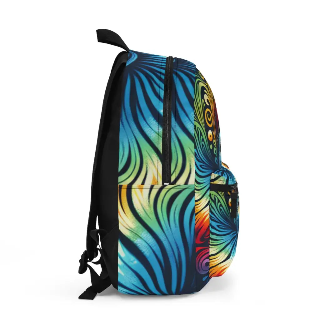 Colorful Whirl of Life Backpack One size Bags