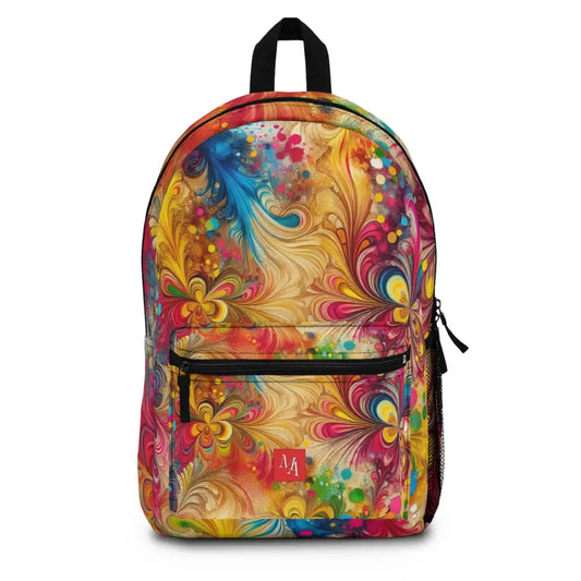 Colorful Whirls of Imagination Backpack One size Bags