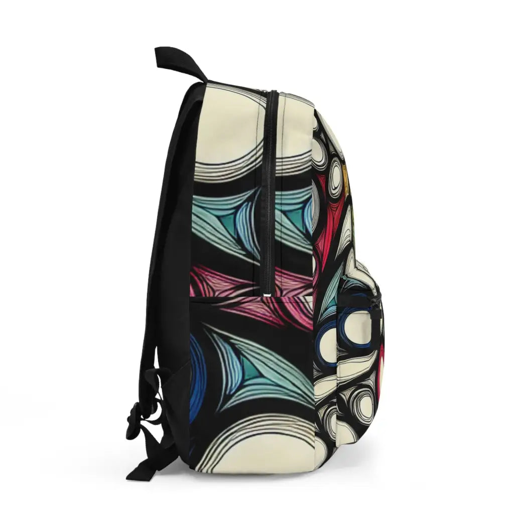 Colorful Whirlwind Composition Backpack One size Bags