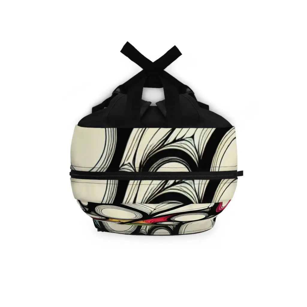 Colorful Whirlwind Composition Backpack One size Bags