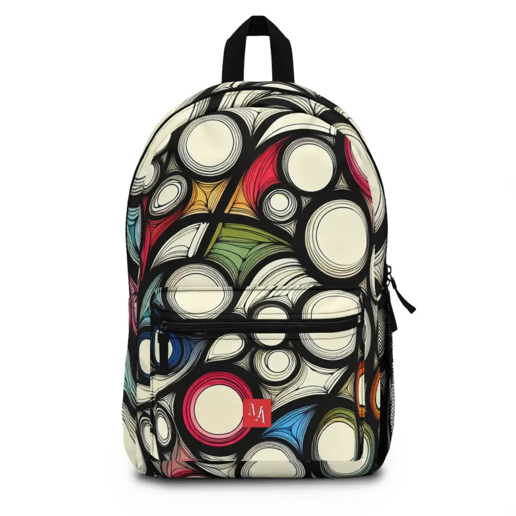 Colorful Whirlwind Composition Backpack One size Bags