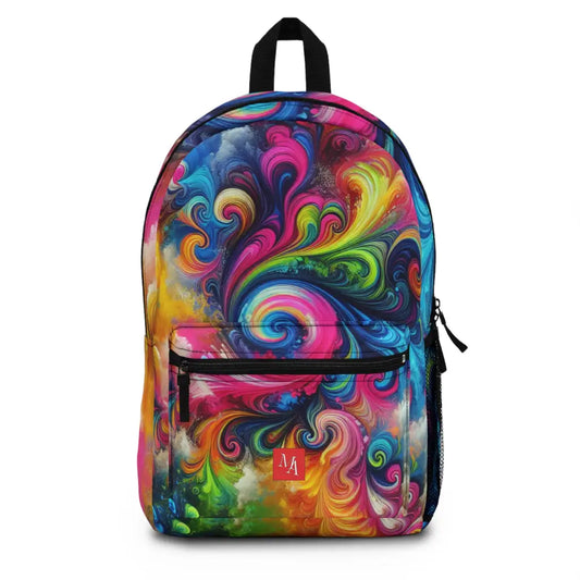 Colorful Whirlwind of Imagination Backpack One size Bags