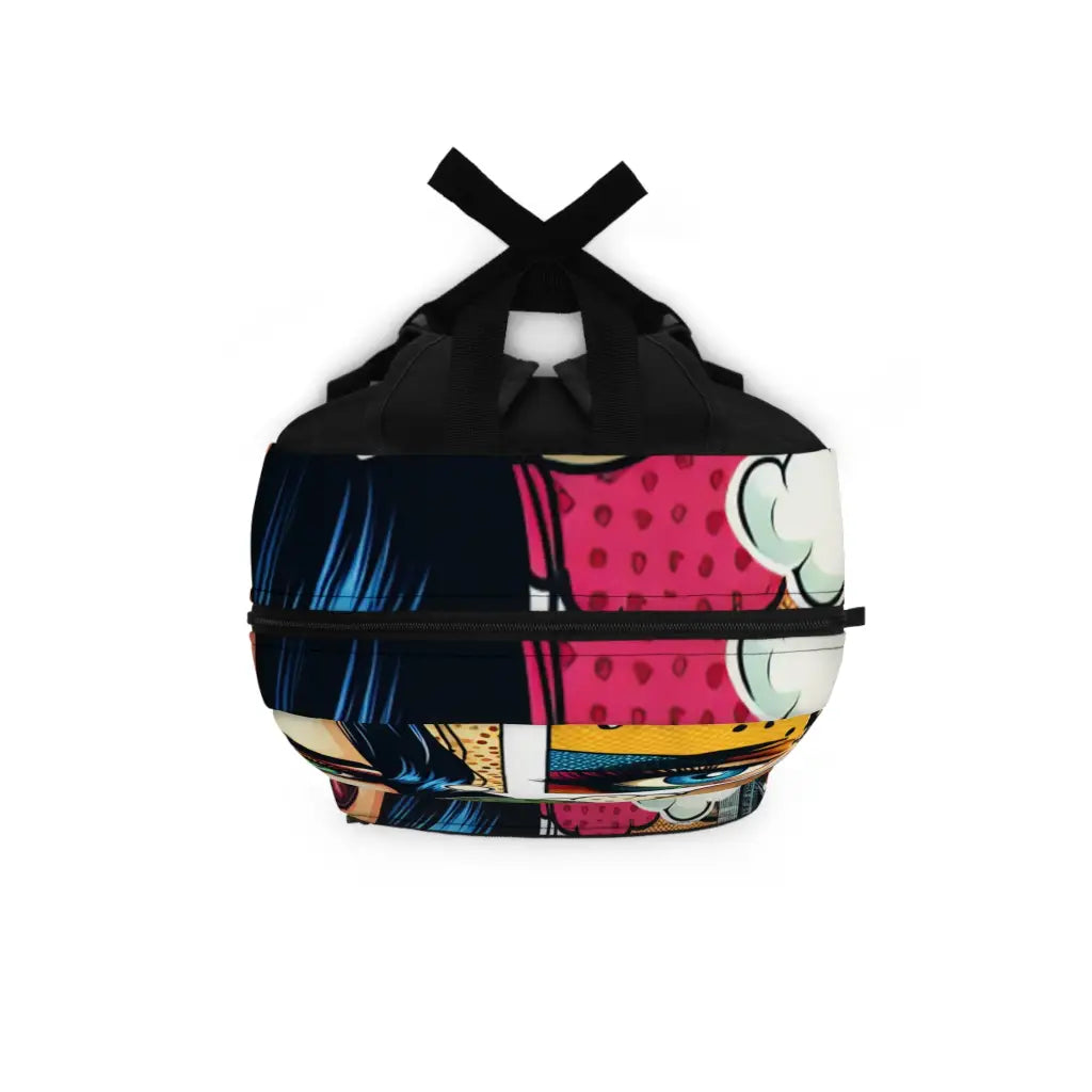 Comic Illusions in Retro Style Backpack One size Bags