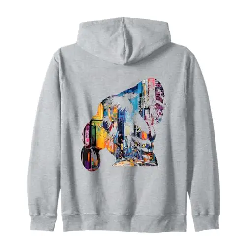 Concrete Jungle Titan: King of the Urban Wild Zip Hoodie