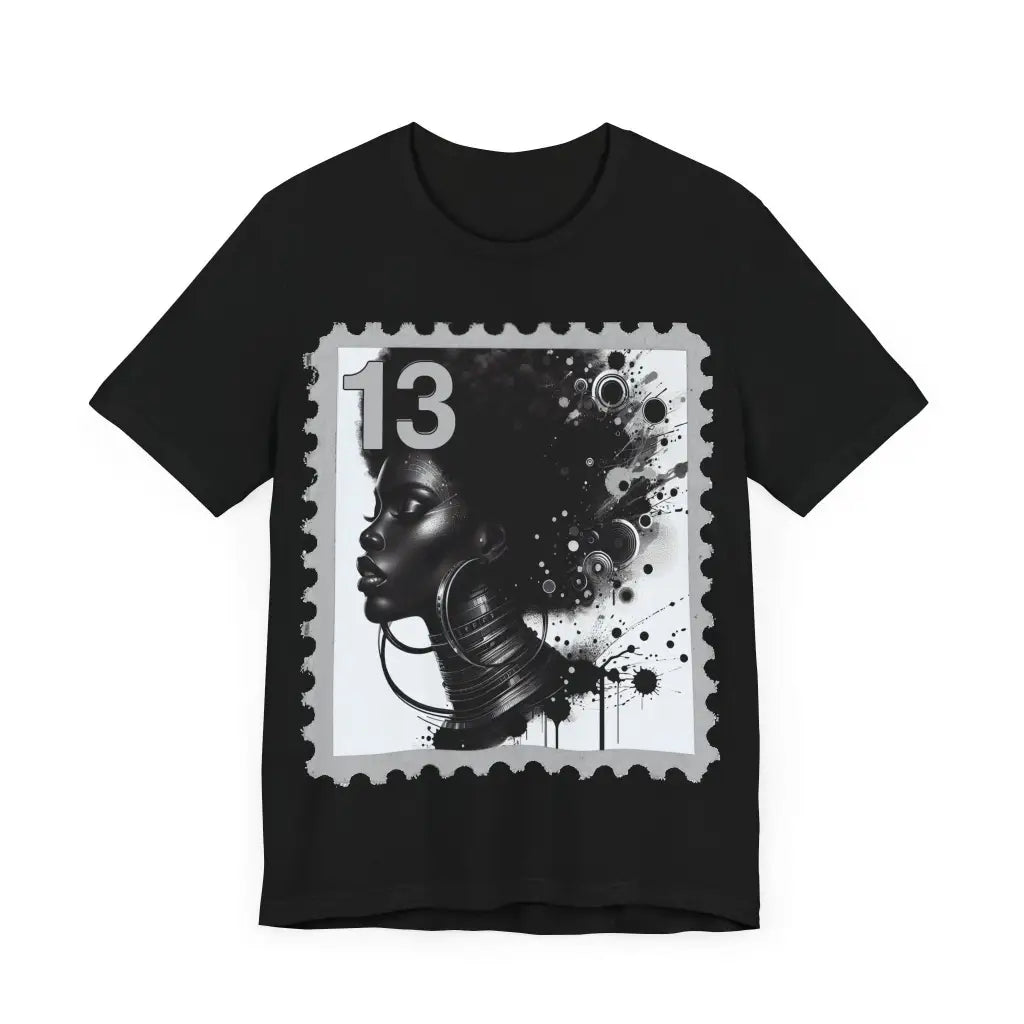 Contemporary Portrait Fusion Jersey Short Sleeve Tee T Shirt