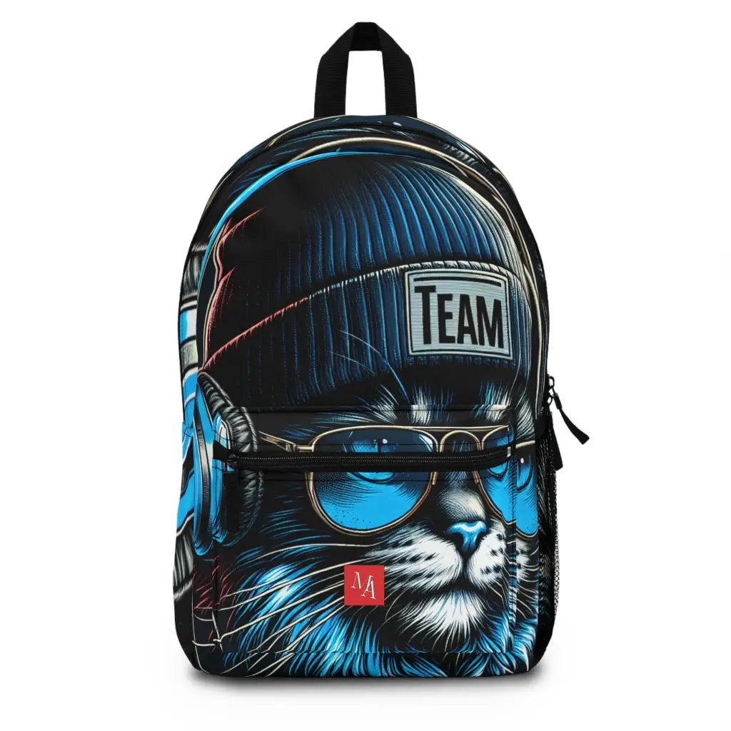 Cool Cat Grooving to Beats - Backpack - One size - Bags