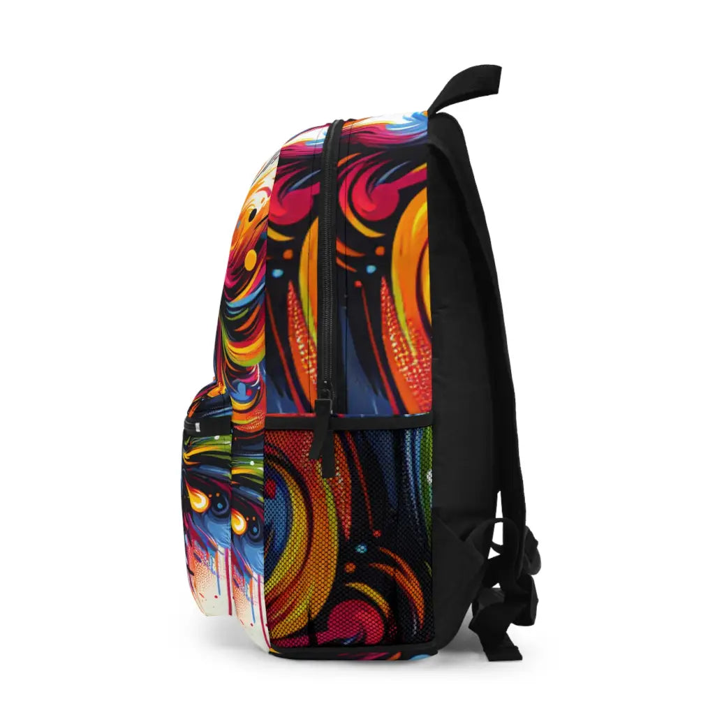 Cosmic Brushwork Symphony Backpack One size Bags