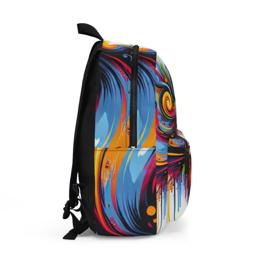 Cosmic Brushwork Symphony Backpack One size Bags