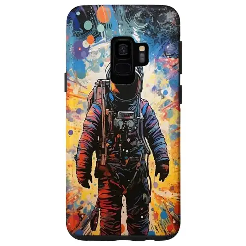 Cosmic Colors: Spaceman in Dynamic Background Case (Galaxy