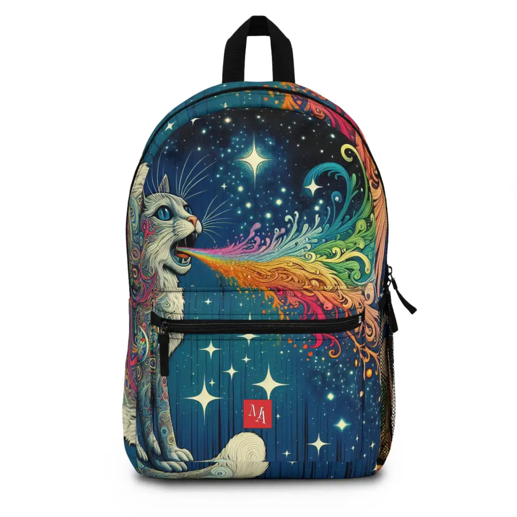 Cosmic Feline Odyssey Backpack One size Bags