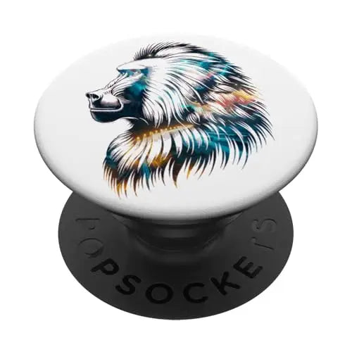 Cosmic Guardian: The Celestial Baboon PopSockets Swappable