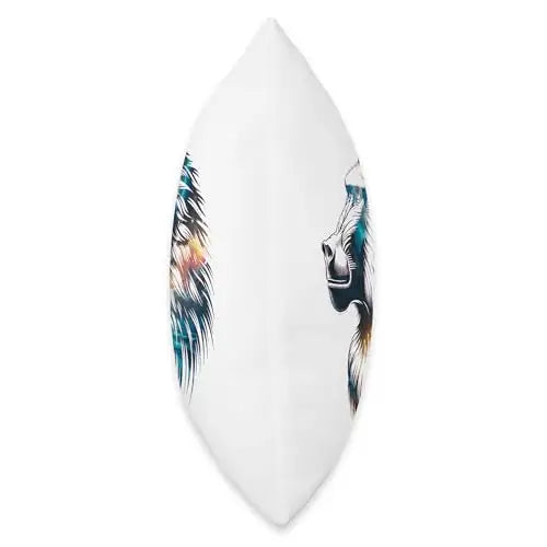 Cosmic Guardian: The Celestial Baboon Throw Pillow Home