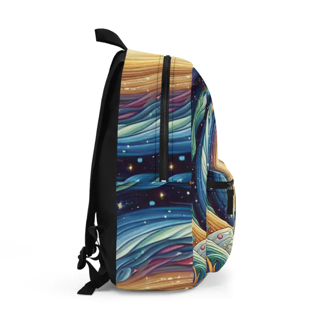 Cosmic Meditation Spiral Backpack One size Bags