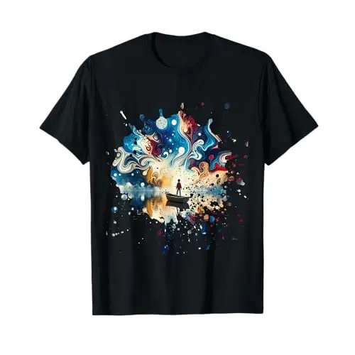 Cosmic Reflections: Journey Beyond the Horizon T Shirt