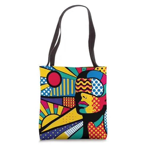 Cosmic Vision: Pop Art Exploration Tote Bag Apparel