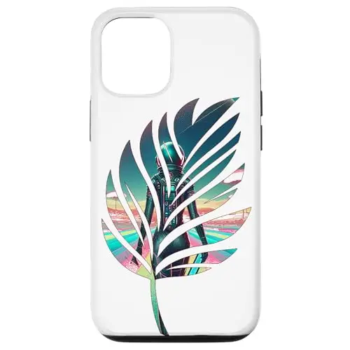 Cosmic Voyager: Astronaut in a Futuristic Oasis Case