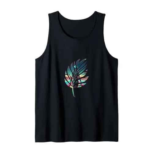 Cosmic Voyager: Astronaut in a Futuristic Oasis Tank Top