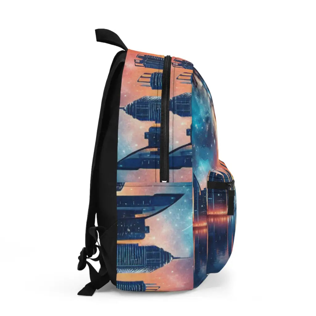 Cosmos Above the Cityscape Backpack One size Bags