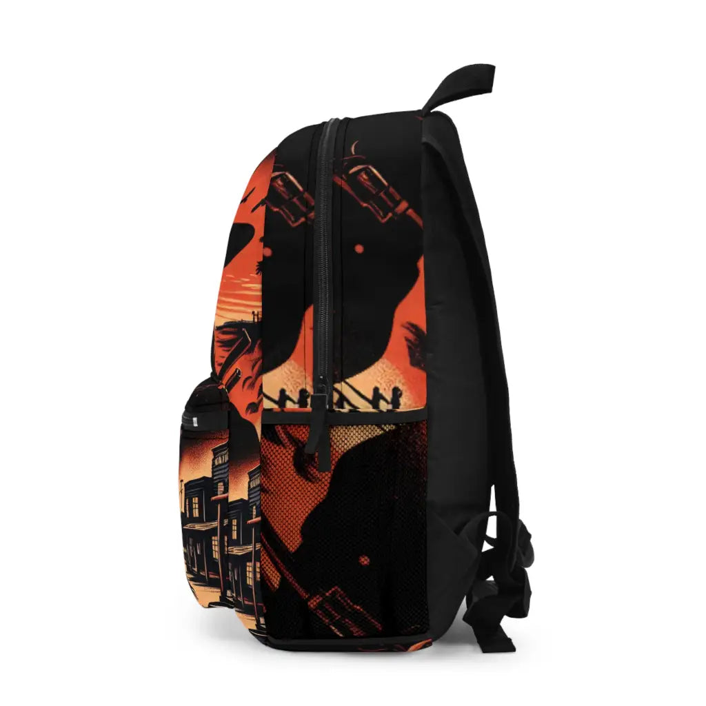 Cowboy Silhouette at Dusk Backpack One size Bags