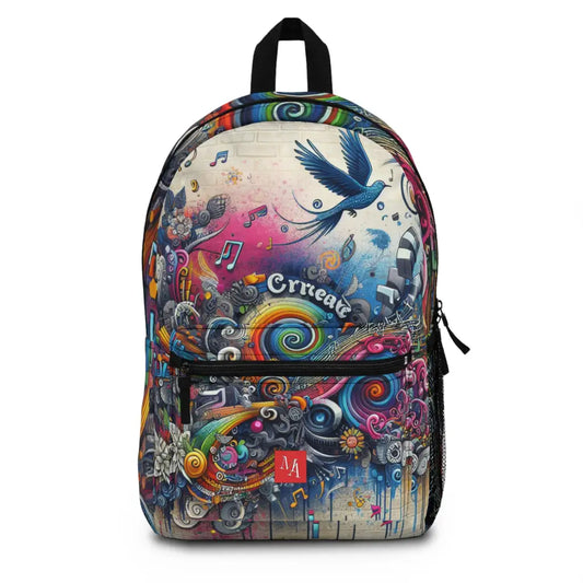 Creative Expression on the Wall Backpack One size Bags