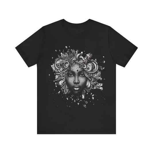 Curled Essence - Jersey Short Sleeve Tee - Black / S