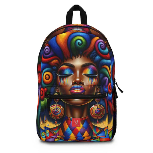 Curled Whispers of Color Backpack One size Bags