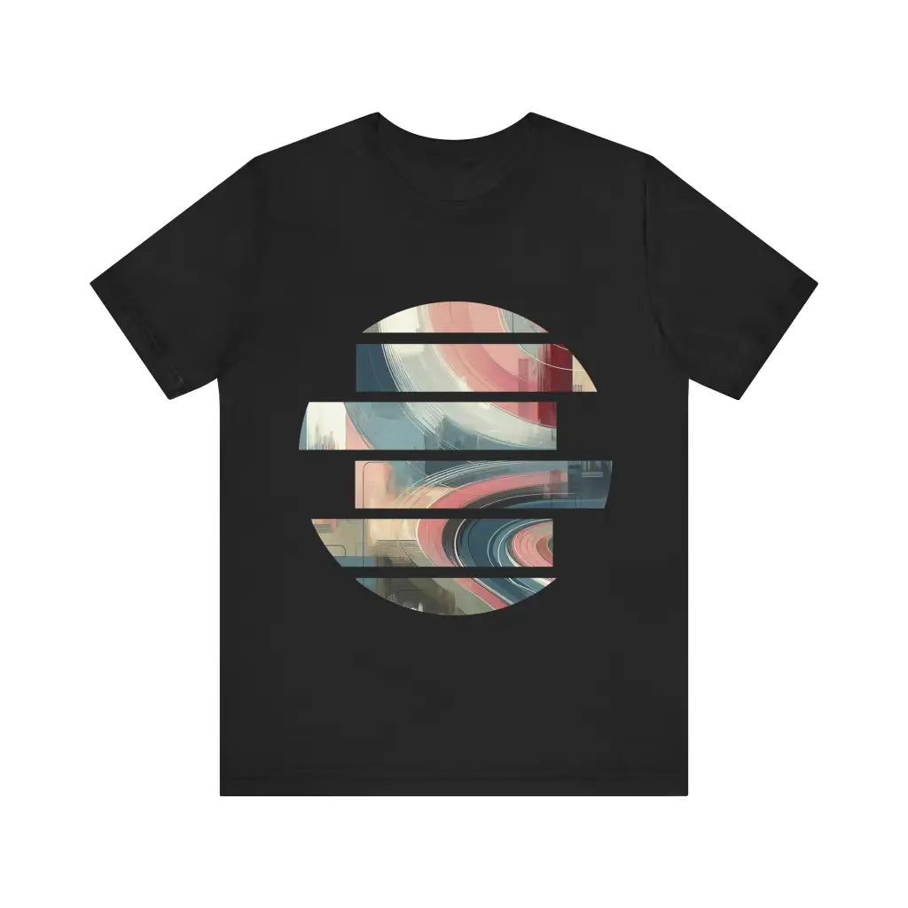 Curved Brush Strokes in Motion Jersey Short Sleeve Tee