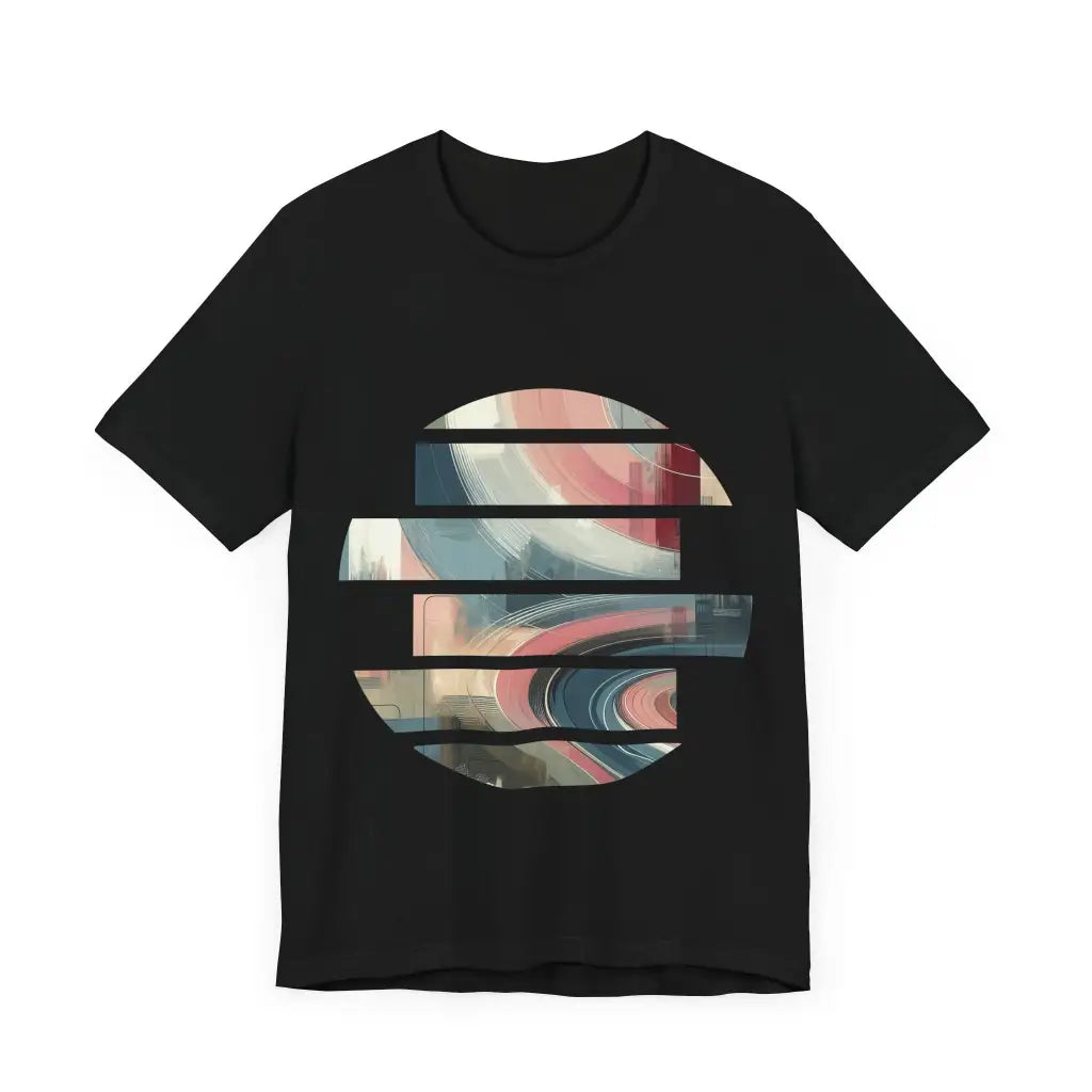 Curved Brush Strokes in Motion Jersey Short Sleeve Tee T