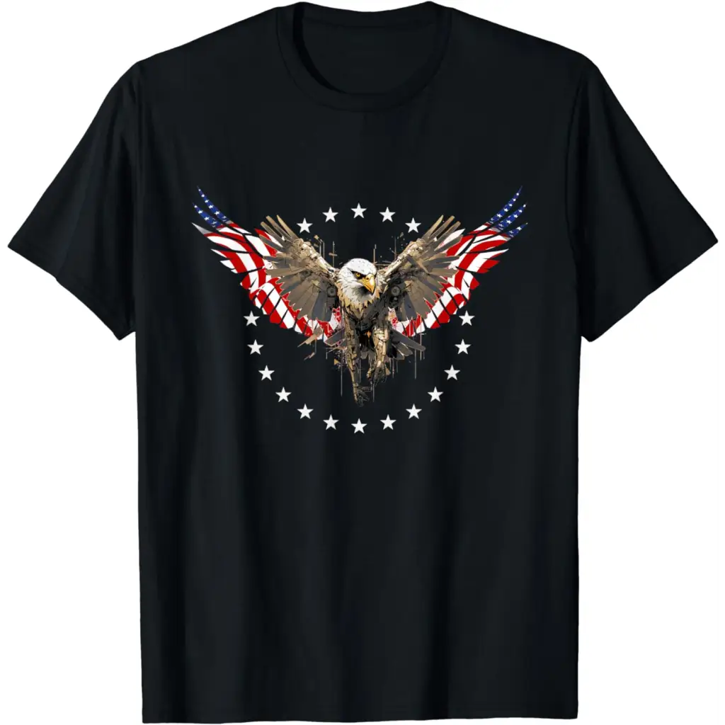 Men’s Cyber Patriot: The Wings of Freedom T-Shirt - Men