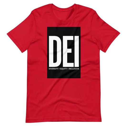 DEI Diversity Equity and Inclusion t-shirt - Red / S