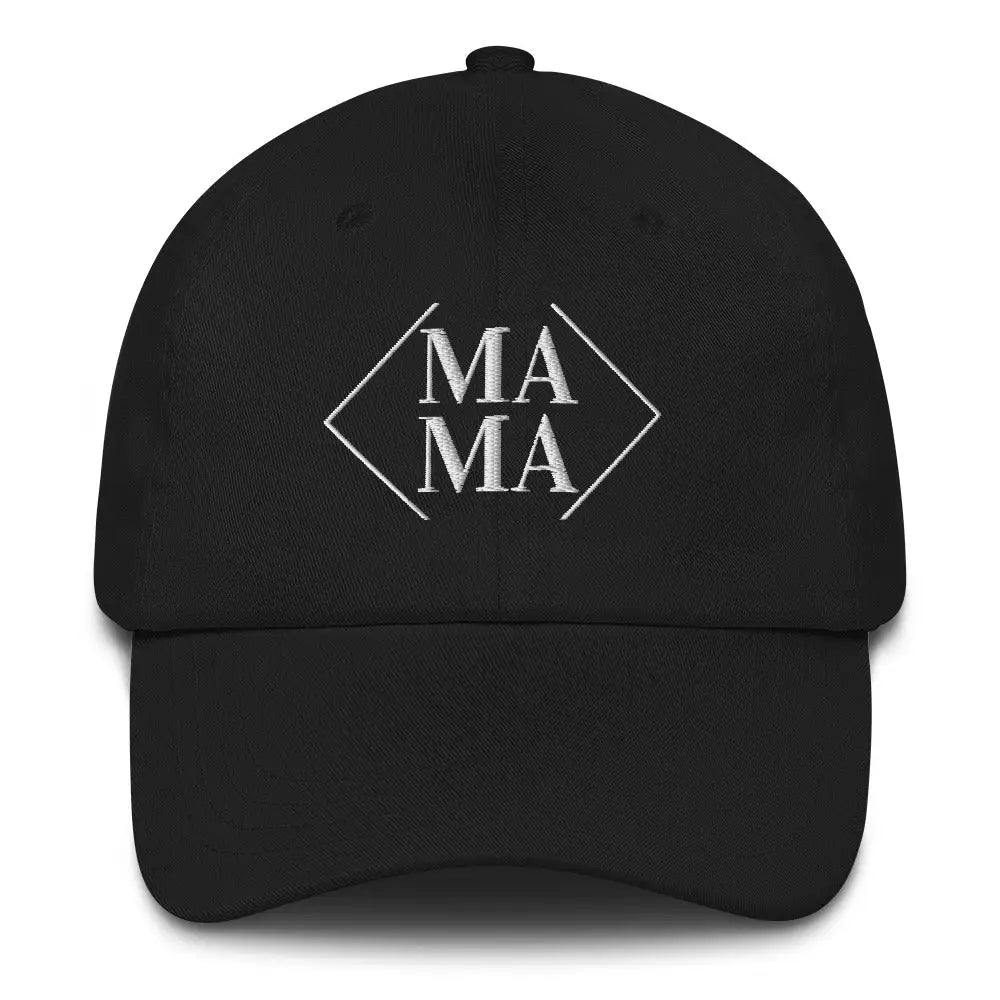 Diamond Mama Dad Hat - Black