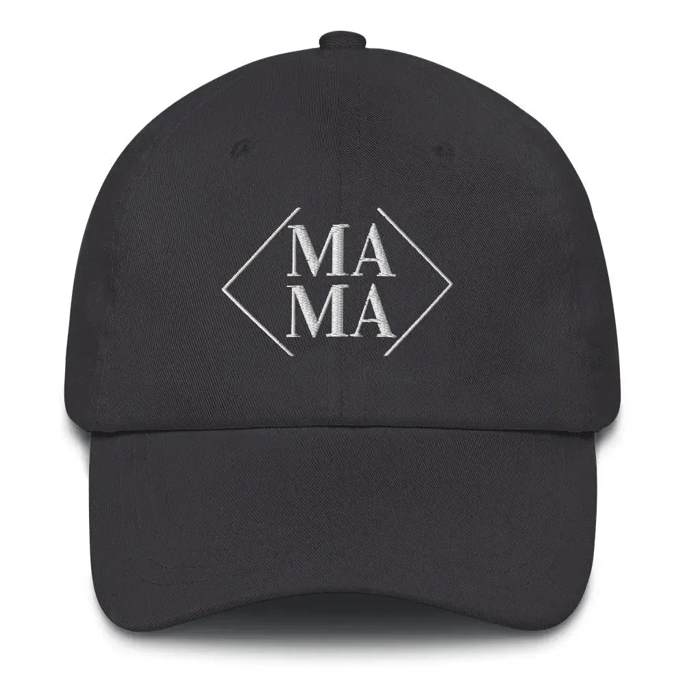 Diamond Mama Dad Hat - Dark Grey