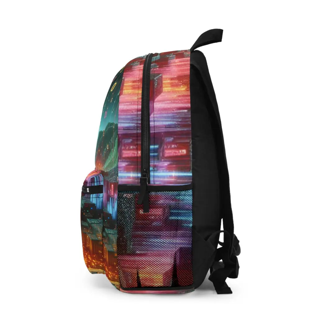 Digital Landscape of Numbers Backpack One size Bags