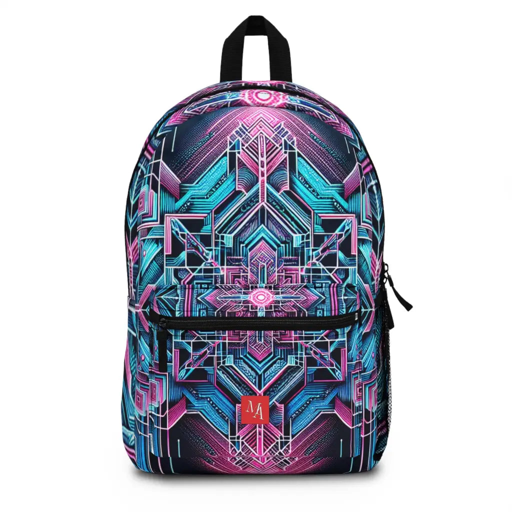 Digital Maze Tapestry Backpack One size Bags