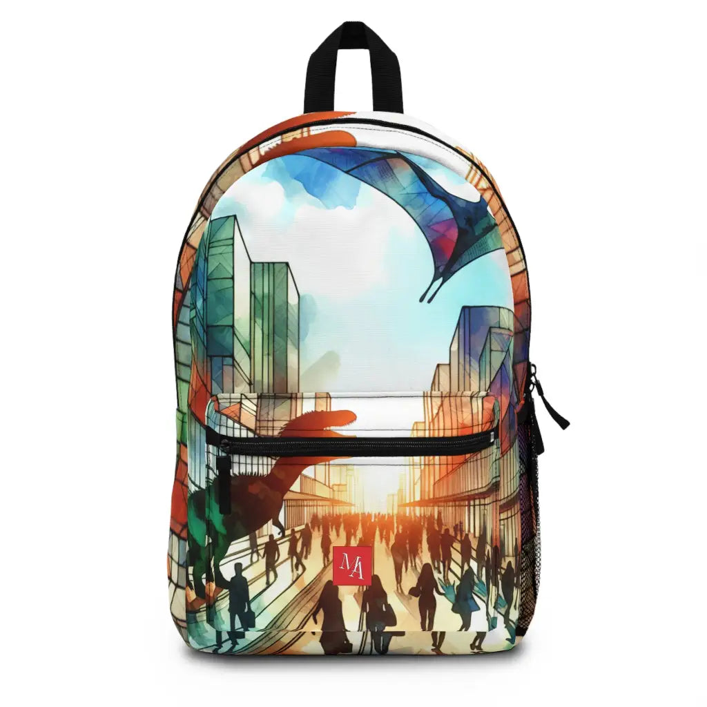 Dinosaurs Roam the Modern Streets Backpack One size Bags