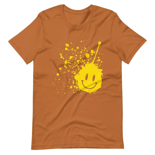 Don’t worry be Happy Smiley Face t-shirt - Toast / S