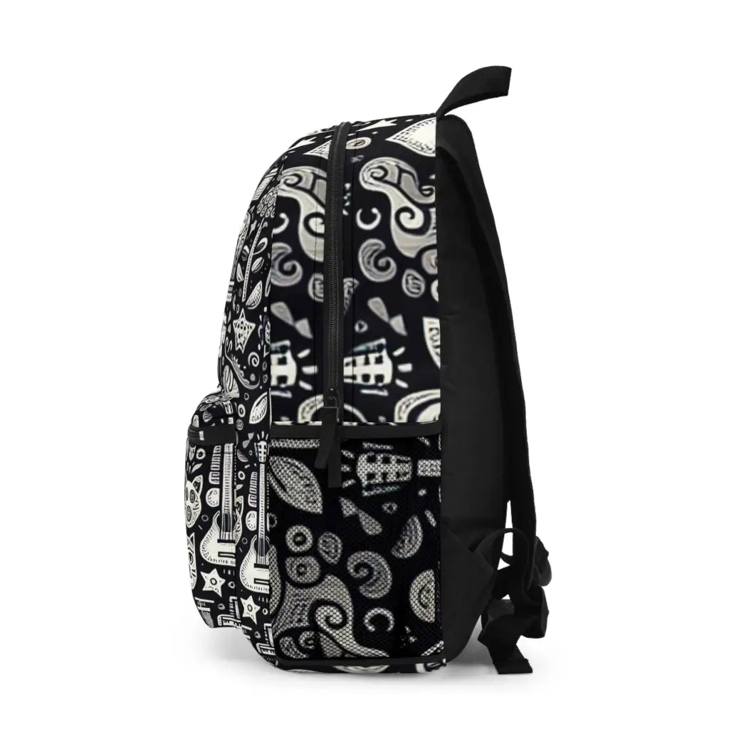 Doodles in Black and White Backpack One size Bags