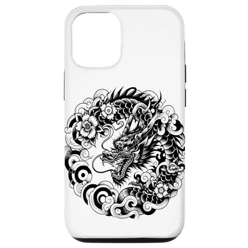 Dragon and Flowers Case (iPhone Select Model) Wireless