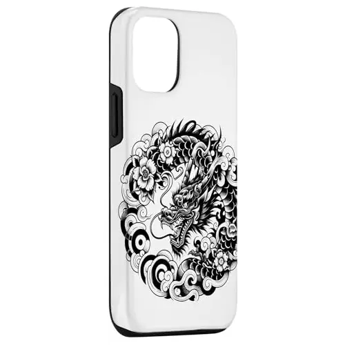 Dragon and Flowers Case (iPhone Select Model) Wireless