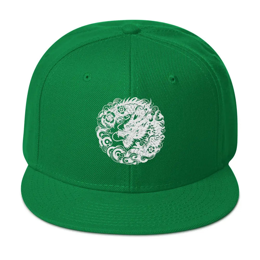 Dragon’s Embrace: Japanese Style Dragon Snapback Hat