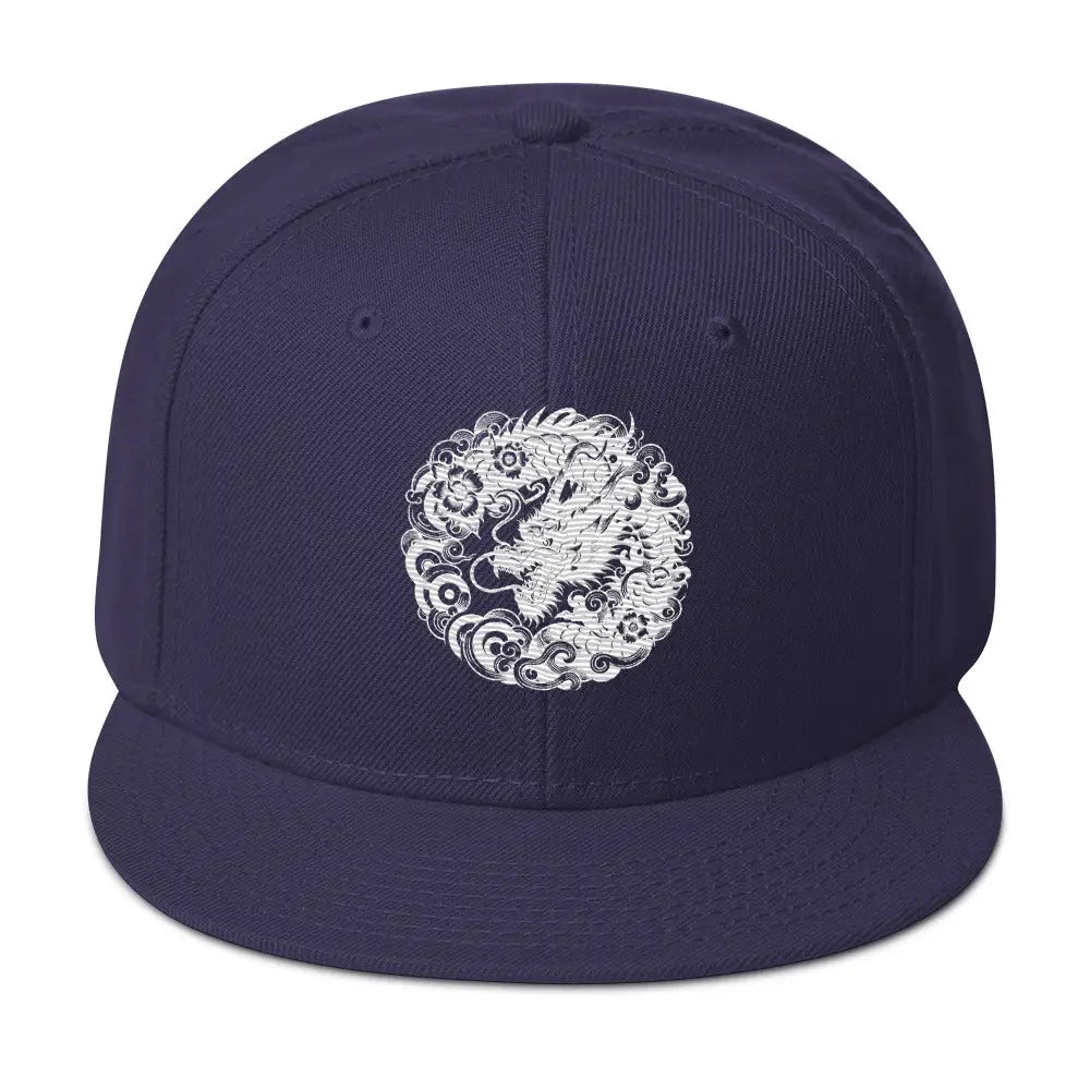 Dragon’s Embrace: Japanese Style Dragon Snapback Hat