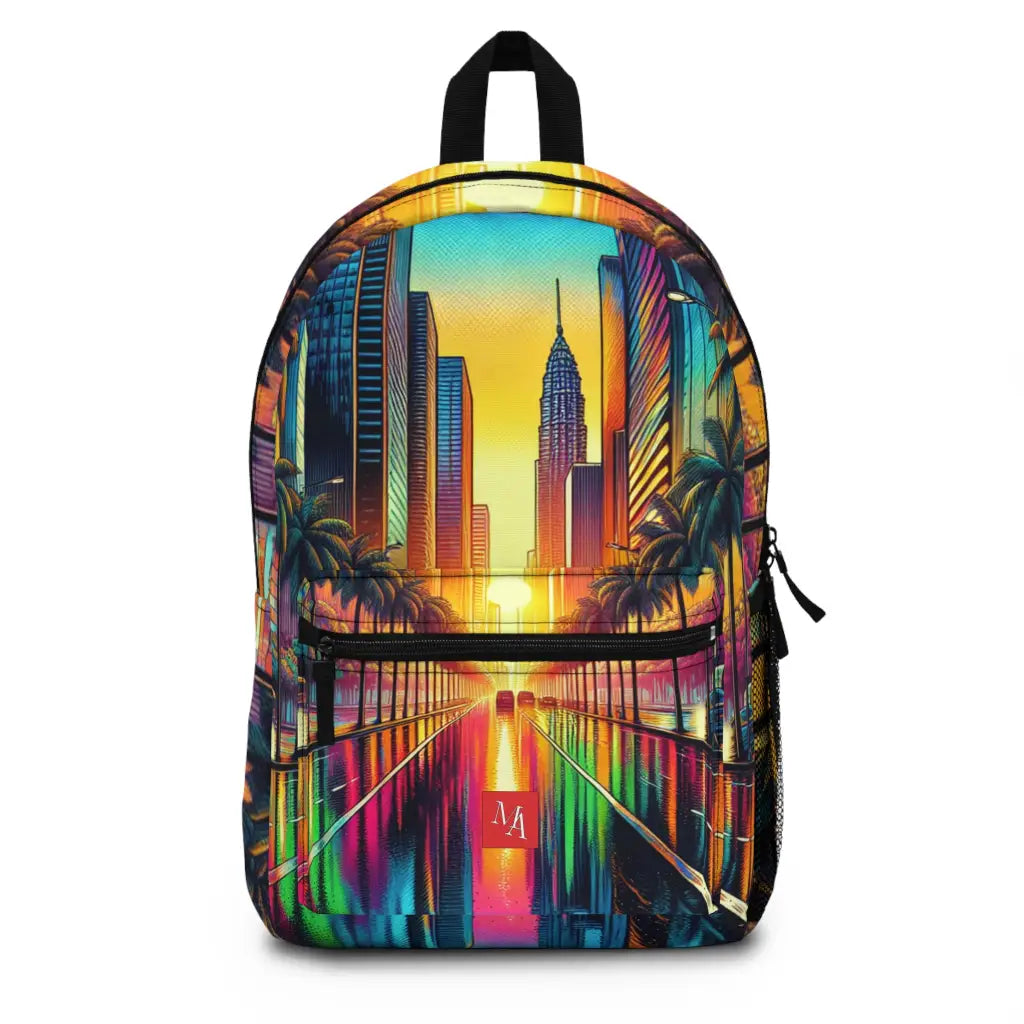 Dreamy Cityscape Illumination Backpack One size Bags