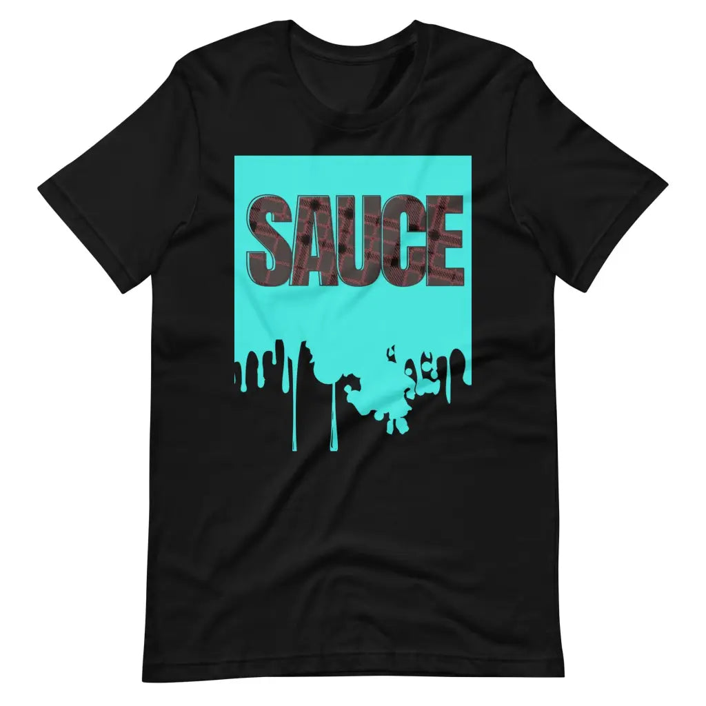 Dripping Sauce Aqua Frame Unisex t-shirt - Black / S