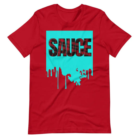 Dripping Sauce Aqua Frame Unisex t-shirt - Red / S - T-Shirt