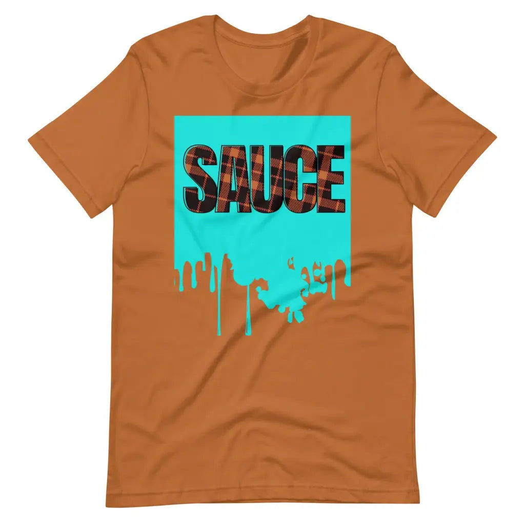 Dripping Sauce Aqua Frame Unisex t-shirt - Toast / S