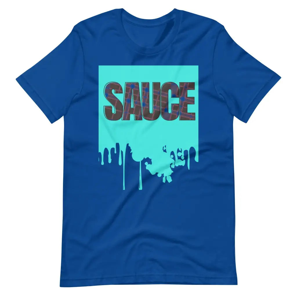 Dripping Sauce Aqua Frame Unisex t-shirt - True Royal / S