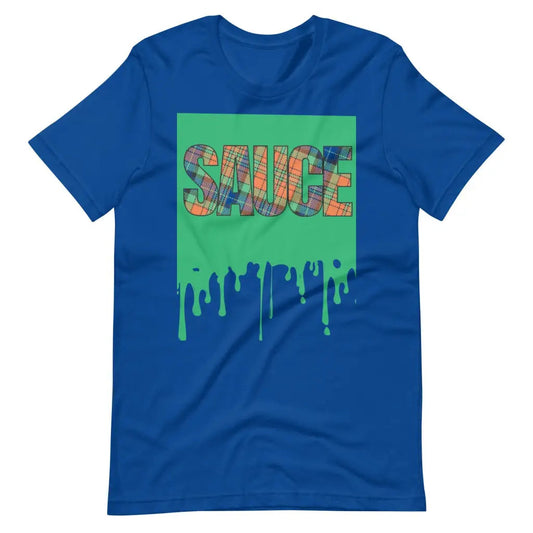 Dripping Sauce Green Frame Unisex t-shirt - True Royal / S