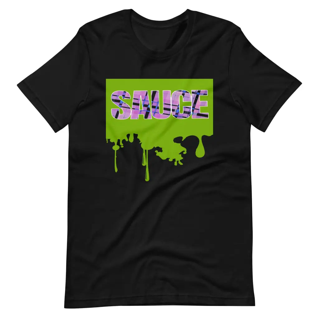 Dripping Sauce Light Green Frame Unisex t-shirt - Black / S