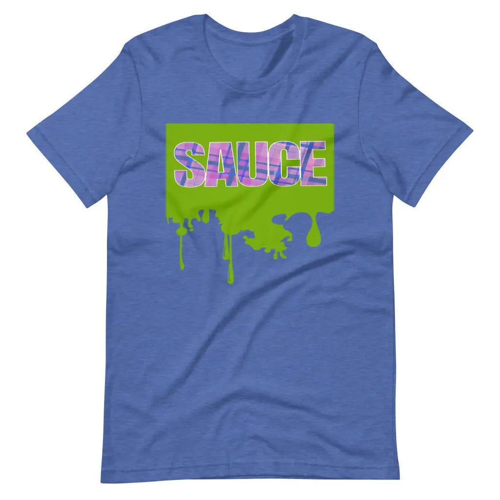 Dripping Sauce Light Green Frame Unisex t-shirt - Heather