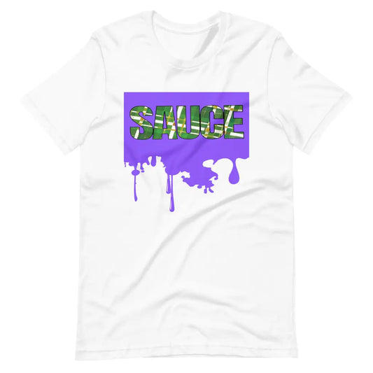 Dripping Sauce Purple Frame Unisex t-shirt - White / S